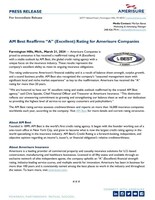AM Best Reaffirms "A" (Excellent) Rating for Amerisure Companies