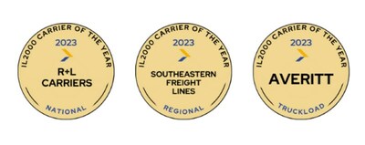 IL2000 annual Carrier of the Year Awards bring recognition to great service partners, naming R+L Carriers, Southeastern, and Averitt for 2023.