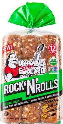 Dave's Killer Bread Organic Rock 'N' Rolls Credit: Dave's Killer Bread