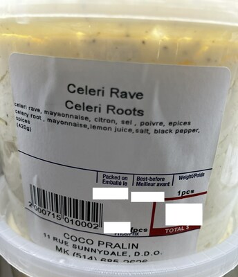 Celeri rave (Groupe CNW/Ministre de l'Agriculture, des Pcheries et de l'Alimentation)