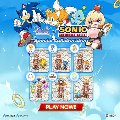 Sonic comes to Ragnarok Online with exclusive in-game items for a limited time.