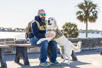 Warrior Ryan and Service Dog Frankie