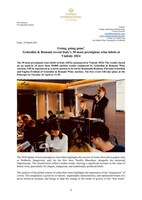 VIA PR on event by Gelardini & Romani during Vinitaly - PDF version