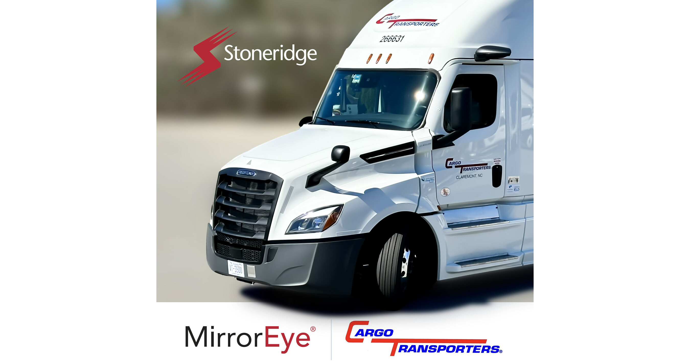 Cargo Transporters, Inc. Adopts Stoneridge's MirrorEye® Camera Monitor