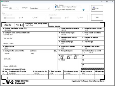 Paycheck Tax Form