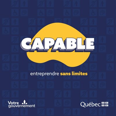 Logo du balado Capable, entreprendre sans limites (Groupe CNW/Office des personnes handicapes du Qubec)