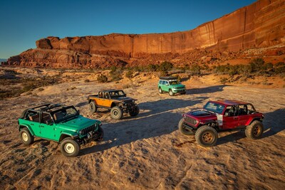 Four New Jeep Brand and Jeep Performance Parts (JPP) by Mopar Concept 4x4s Hit the Trails at 58th Annual Easter Jeep Safari.