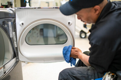 Clean the dryer vent: A build-up of lint in your dryer vent, not just the lint trap, can be a major fire hazard in your home. While habitually checking your dryer and clothes for burn marks is a must, be sure to do an audit of your machine’s overall wellbeing every 12 months.