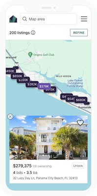 Effortlessly shop for co-ownership vacation homes with Pacaso's new, dynamic map-based search, uncovering thousands of listings for buyers.