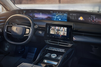 Immersive Webex Meeting while parked in the 2024 Lincoln Nautilus