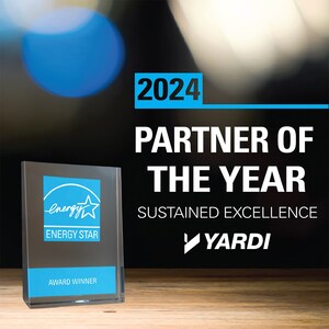 Yardi Earns Sixth Consecutive ENERGY STAR® Partner of the Year Award