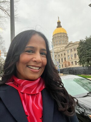 Sucheta Kamath, Executive Function Specialist, CEO & Founder, ExQ at the Georgia Capitol for Executive Function day 2024