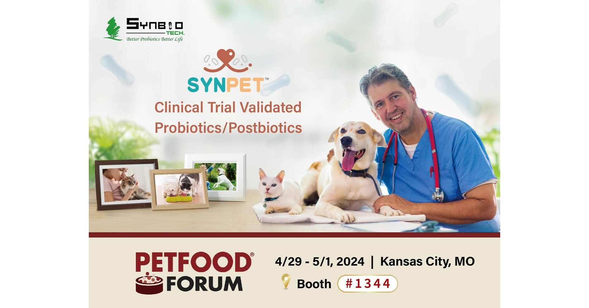 SYNPET to Showcase Innovative Postbiotic Solutions at Petfood Forum 2024