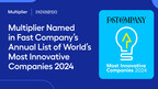 Multiplier Named in Fast Company's Annual List of the World's Most Innovative Companies of 2024, joining the ranks of Nvidia, Microsoft, OpenAI and more