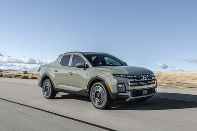 The 2025 Hyundai Santa Cruz Limited interior is photographed in California City, Calif., on Feb. 22, 2024.