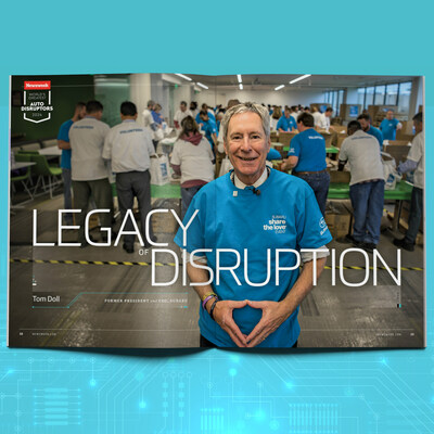 The Newsweek Legacy of Disruption award honors Tom Doll's work implementing the Subaru Share the Love Event in 2008 and pushing Subaru to become 