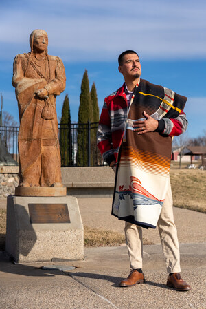 American Indian College Fund Student-Designed Pendleton Blanket "Drum Keepers" Available for Purchase