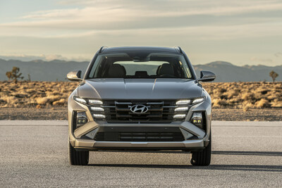 The 2025 Tucson SUV is photographed in California City, Calif., on Feb. 22, 2024.