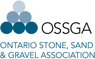 Ontario Stone Sand & Gravel Association (OSSGA) Logo (CNW Group/Ontario Stone Sand & Gravel Association)
