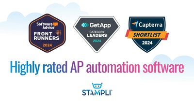 Stampli is a top-rated AP platform across Gartner's review sites with an overall rating of 4.8 out of 5.