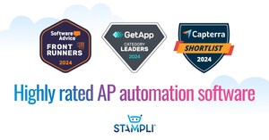 Stampli's accounts payable platform is recognized as category leader across Gartner Digital Markets brands