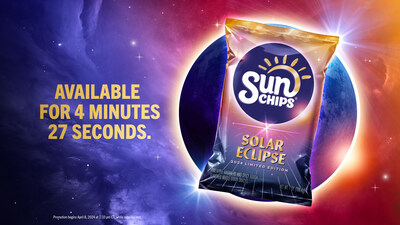 The snack brand is championing the inspiration behind its name - the sun - through a limited-edition offering, which will only be given away during the 4 minutes and 27 seconds of the solar eclipse's duration of totality.