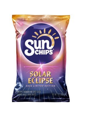 Pineapple Habanero and Black Bean Spicy Gouda blends ingredients reminiscent of sunny skies and bright days ahead while nodding to the moon with a cheesy touch. Beginning at 1:33 p.m. CT on April 8, as the eclipse casts its shadow over U.S. soil, eager fans can get their hands on the new flavor at SunChipsSolarEclipse.com, while supplies last.