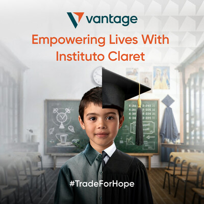 La campaña #TradeForHope de Vantage Markets recauda fondos vitales para el Instituto Claret de Brasil (PRNewsfoto/Vantage)
