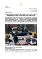 Vinitaly International Academy PR on Prof. Scienza's masterclasses during VIa Verona 2024 - PDF version