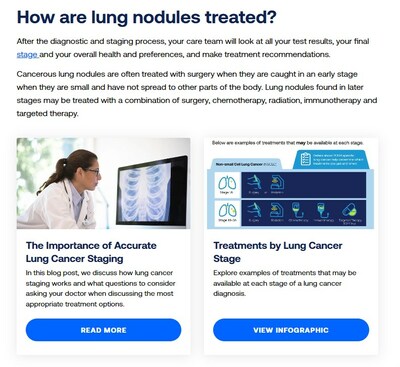 Olympus is the sponsor of new patient education resources for lung cancer diagnosis and staging on Lung.org.