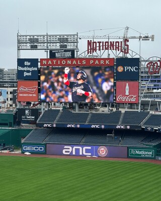 Continuing their partnership since 2008, ANC upgraded more than 9,000 square feet of ballpark signage at Nationals Park for the Washington Nationals.