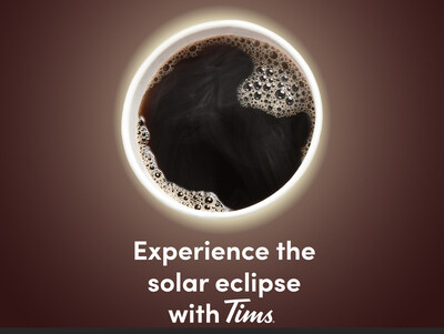Enjoy a free Dark Roast Tim Hortons coffee while watching the solar eclipse at Tim Hortons Field in Hamilton on April 8 (CNW Group/Tim Hortons)