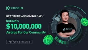 KuCoin Announces $10 Million Gratitude Airdrop in KCS and BTC for Community Support