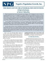 Forum Paper - The High Cost of Cheap Immigration Detentions