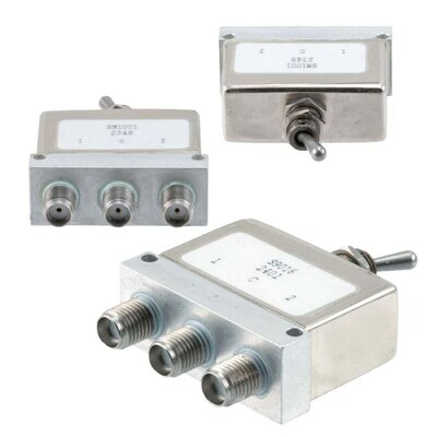 Fairview's new SPDT toggle switches have an operating frequency range up to 26 GHz.