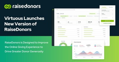 The new RaiseDonor software enables fundraising teams to improve donor conversions, drive higher average gift amounts, and increase recurring gifts.