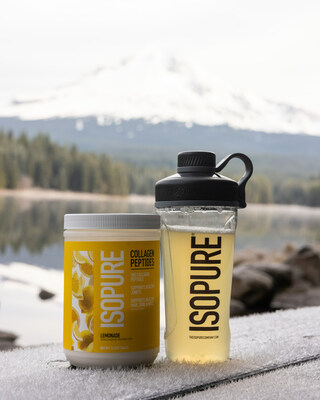 ISOPURE Collagen Peptides in the refreshing Lemonade flavor offers the perfect addition to any outdoor adventure.