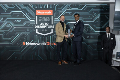 Kia honored with dual accolades at 2024 Newsweek World's Greatest Auto Disruptors Awards (Photo by Natalie Jane)
