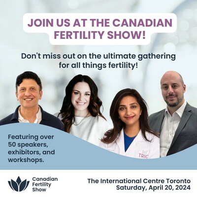 Discover Canada's most inclusive fertility trade show! Whether you're navigating surrogacy, considering egg freezing, or exploring options for your family-building journey, this event is designed with you in mind. Anticipating 500 attendees! Secure your spot now! (CNW Group/The Canadian Fertility Show)