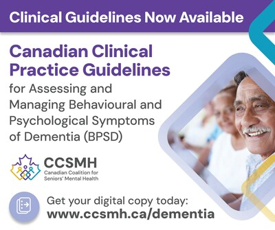 Now available: Canadian Guidelines on Dementia (CNW Group/Canadian Coalition for Seniors' Mental Health)