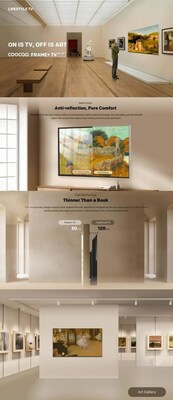 coocaa Frame+ TV makes art to meet life, lights up life, and renews life