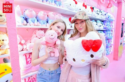 Customers with MINISO's Plushies