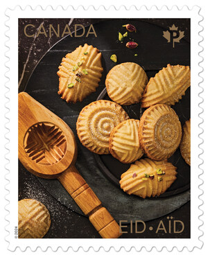 Un timbre consacré aux maâmouls souligne les fêtes islamiques de l'Aïd al-Fitr et de l'Aïd al-Adha