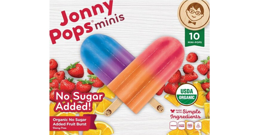 JonnyPops Debuts Line of Organic, Mini, No Sugar Added Pops