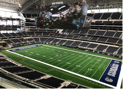 Hellas installed Matrix Helix synthetic turf at AT&T Stadium, which is the home of the Dallas Cowboys. Hellas has been The Official Turf Provider of the Dallas Cowboys since 2013.