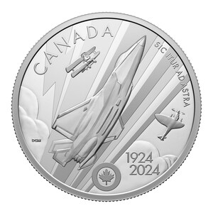 THE 100TH ANNIVERSARY OF THE ROYAL CANADIAN AIR FORCE LEADS FORMATION OF NEW ROYAL CANADIAN MINT COLLECTOR PRODUCTS
