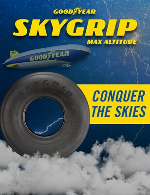 With the Goodyear SkyGrip Max Altitude tires, blimps can cut through the clouds to reach new heights.