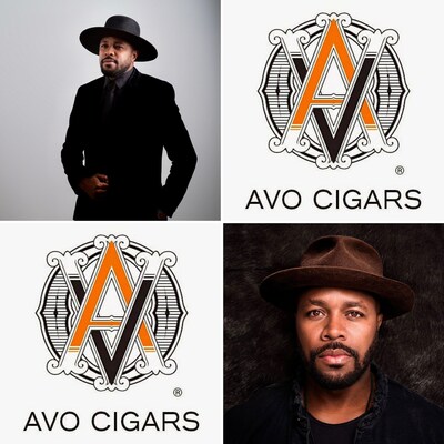 Avo Cigars logo and Dj D-Nice Avo Cigars logo and Dj D-Nice