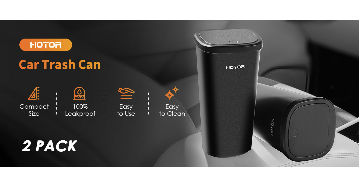 HOTOR Introduces DoublePack Cup Shaped Car Trash Cans A Breakthrough