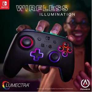 PowerA's New Enhanced Wireless Controller With Lumectra™ RGB Adds Vibrant Flair to Nintendo Switch™ Gaming
